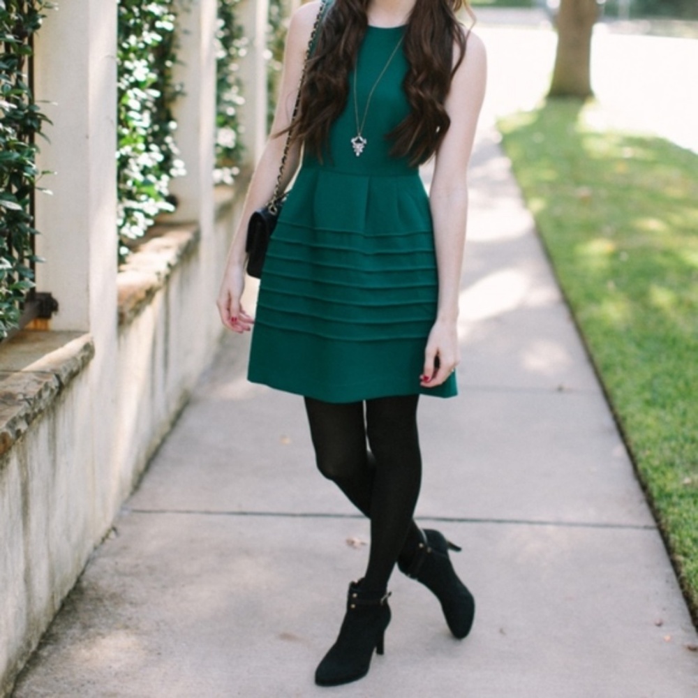 Madewell NWT Midnight Dress in Dark Spruce